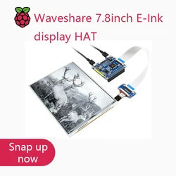 Waveshare Pantalla Tinta Electrónica 7,8" para Raspberry Pi