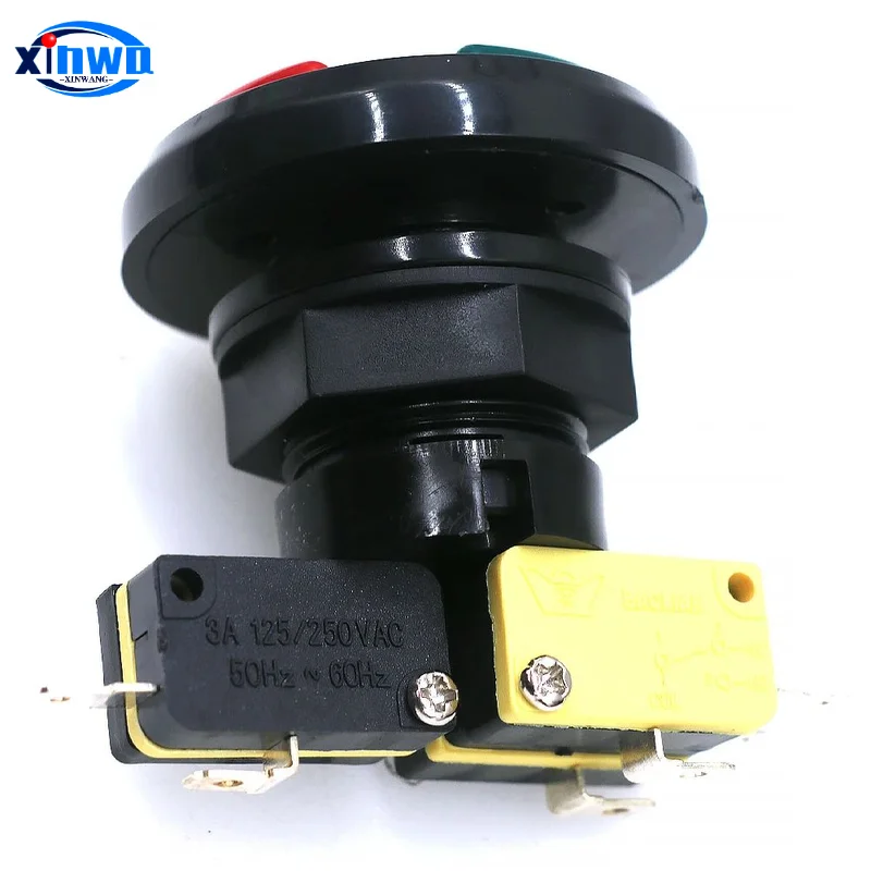 Baolian-microinterruptores 3 en 1, pulsador redondo de Triple Color, interruptor de reinicio automático para monedas, juegos recreativos, máquina expendedora, piezas de Pinball - imagen 4