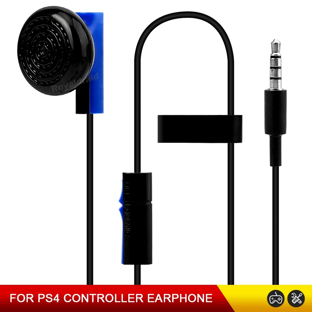 1 Uds. Auriculares de juego con micrófono Mono Chat auriculares para controlador de PS4 auriculares para juegos negro azul