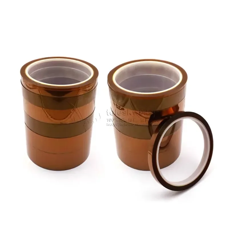 Cinta Kaptons de 3/5/8/10/15/20/25/30mm, cinta adhesiva de poliimida de alta temperatura resistente al calor de 33M, aislamiento para electrónica - imagen 3