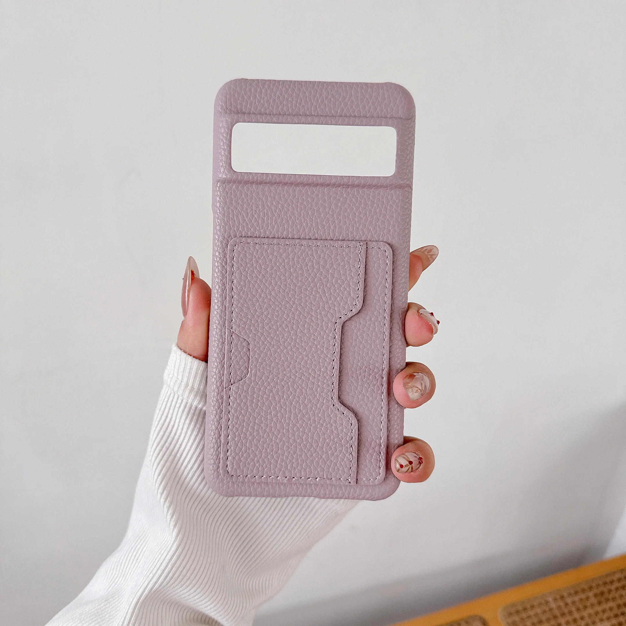 Funda de cuero lichi para Google Pixel 8, 7 Pro, 7A, 7, 8Pro, 8A, 6, 6A