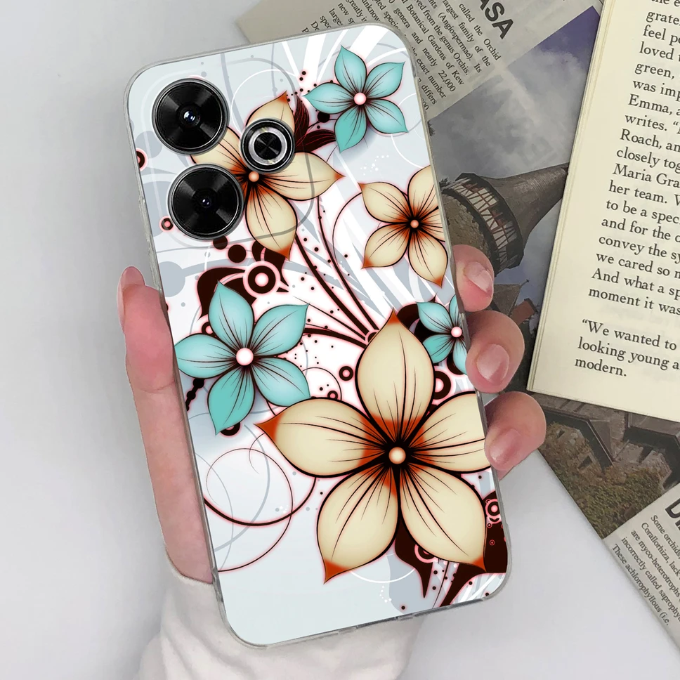 Para Redmi 13 13C 13X 4G 5G funda de teléfono patrones de moda suave delgada TPU funda transparente de silicona para Redmi 13 C cubierta ligera - imagen 4