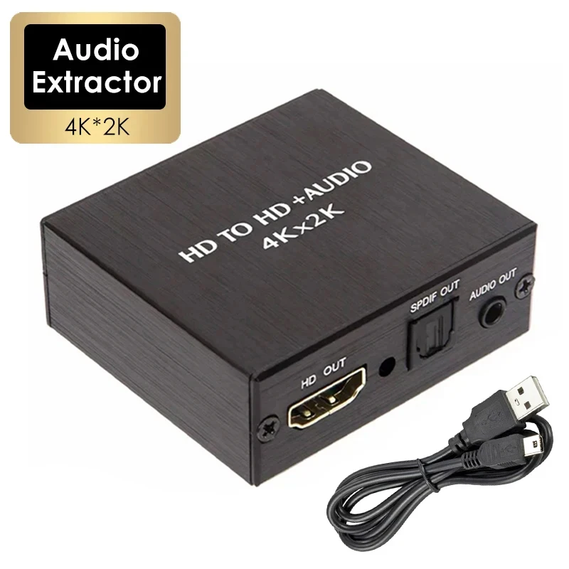 Conversor HDMI 4K a Jack 3,5mm – Salida SPDIF