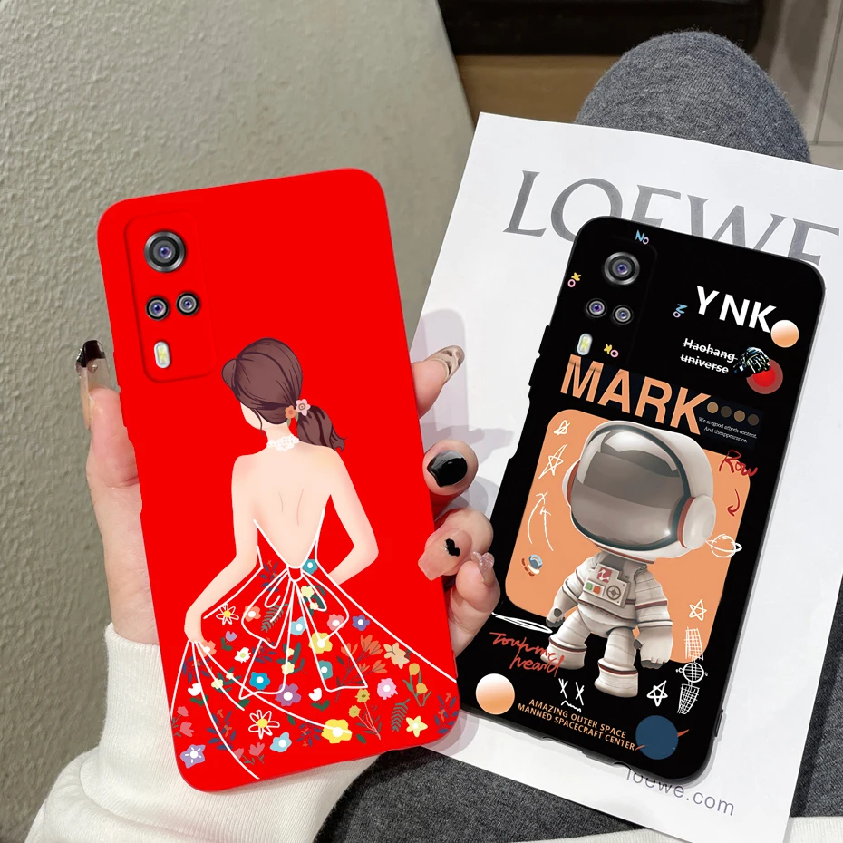 Funda Silicona vivo Y31 2021 / Y51 / Y51a – Astronauta Cómic - imagen 4
