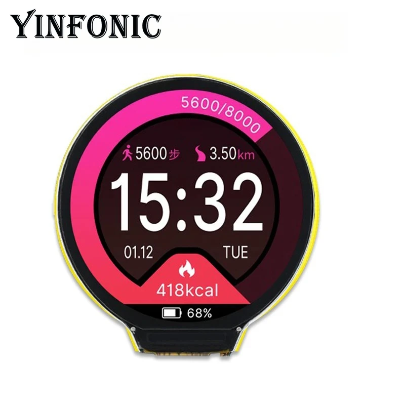 Placa de desarrollo ESP32 1,28 pulgadas 240*240 IPS módulo de pantalla LCD TFT inteligente ESP32-C3-MINI-1U GC9A01 táctil capacitiva