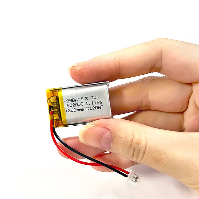 10 piezas 300 mAh 602030   Batería 3,7 V baterías recargables de polímero de litio PH2.0mm Lipo para auriculares Bluetooth altavoz retardador - imagen 3