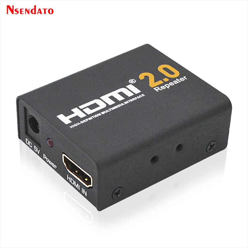 Mini repetidor extensor Compatible con HDMI 4K x 2K, 40M, 3D, 18Gbps, adaptador amplificador de señal HDMI 2,0 para Monitor de PC PS4 HDTV - imagen 2
