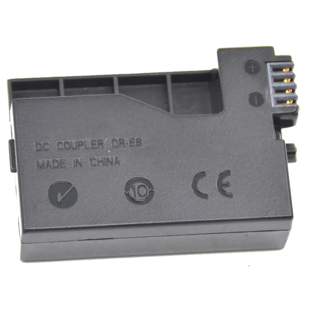 DR-E8 DR E8 DRE8 acoplador CC LP-E8 LPE8 batería simulada para Canon EOS 550D 600D 650D 700D Rebel T2i T3i T4i T5i Kiss X4 X5 X6i X7i - imagen 4