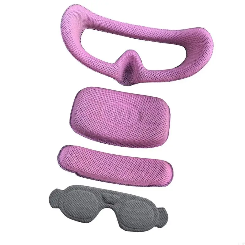 1 Juego funda protectora silicona para gafas, almohadilla para ojos espuma esponja a prueba polvo, cubierta para lentes, almohadilla juego 3 - imagen 3