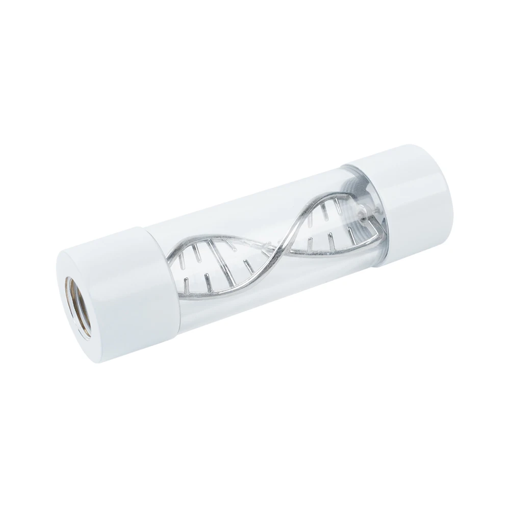 Indicador de flujo de construcción de bucle de refrigeración por agua para computadora HJ, medidor de velocidad de flujo de líquido, alta calidad, plateado, negro, blanco - imagen 2