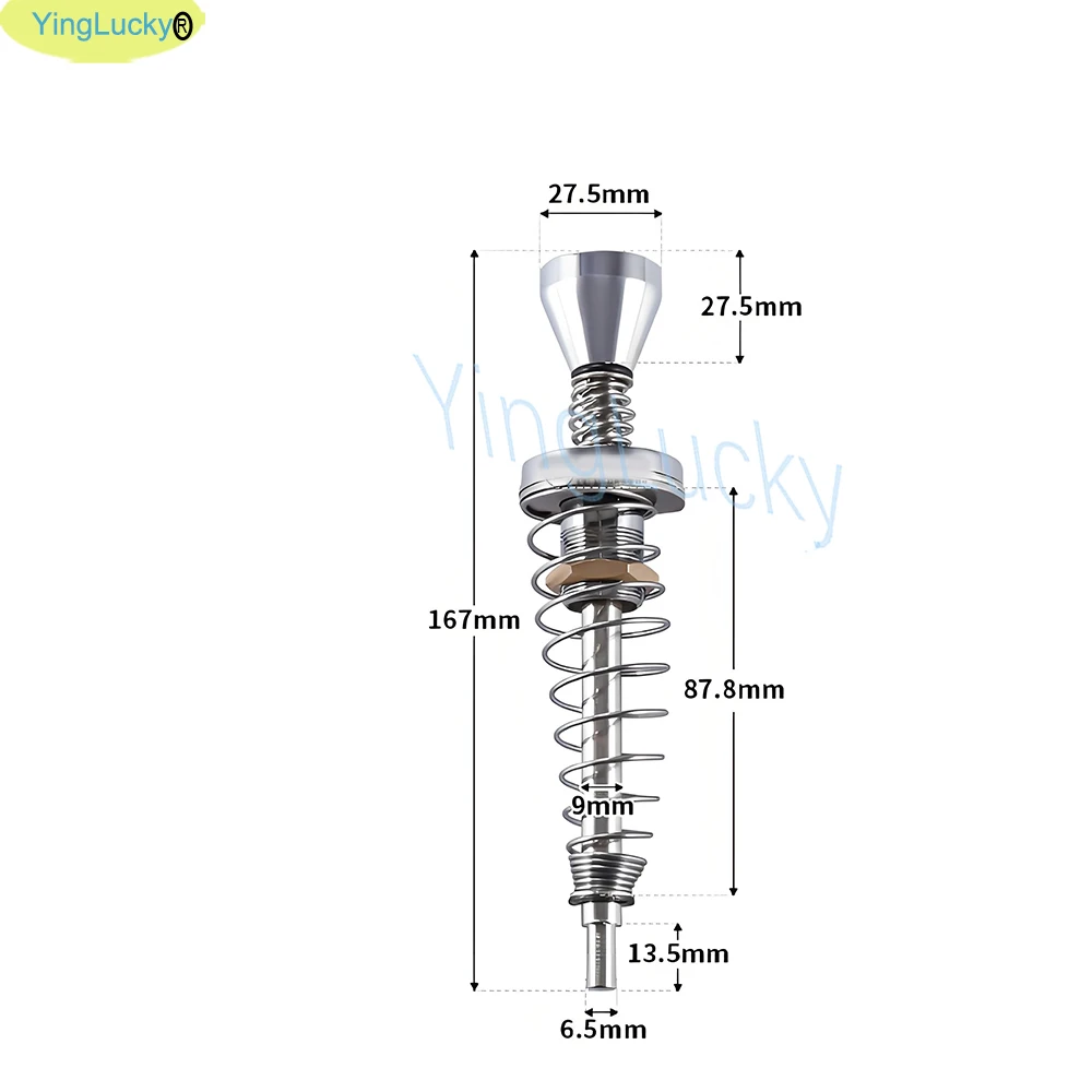 Lanzador de juego de tiro de Pinball, extractor de empuje, varilla de tracción manual, piezas de Carnaval de primavera, máquina de juego de tiro de Pinball, Arcade de monedas, 1 Uds. - imagen 3