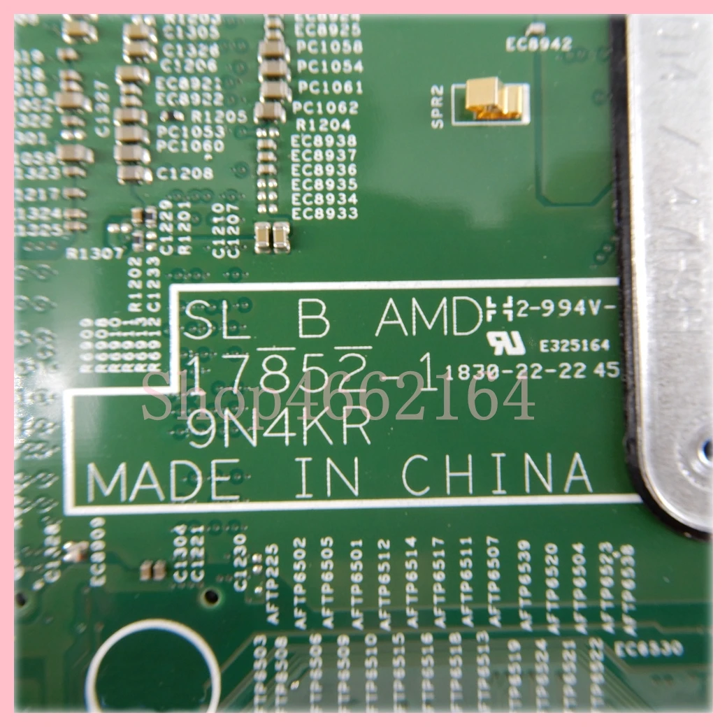 17852-1 con R7-2700U CPU placa base para portátil Dell Inspiron 13 7375 placa base para ordenador portátil CN-0K6D95 07F4H3 100% probado OK - imagen 2