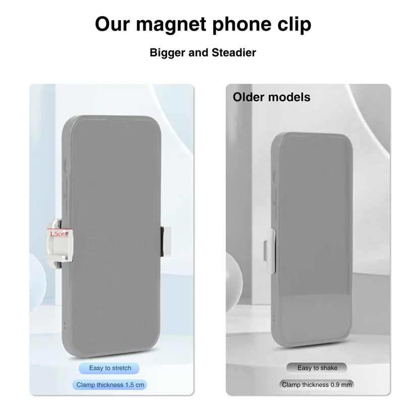 Clip magnético Top-PH-05 para estabilizador de cardán DJI OM 6/OM 5/OM 4/OM 4 SE, soporte para teléfono móvil con soporte de zapata fría para luz Led - imagen 3
