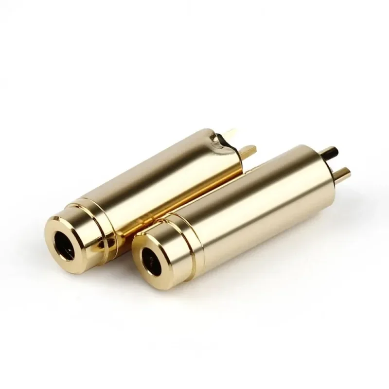 2 uds 2,5mm 3,5mm conector hembra para auriculares 4 polos 3 contatos 3,5 conector de cable mejorado para auriculares 2,5 adaptador de Audio chapado en oro - imagen 4