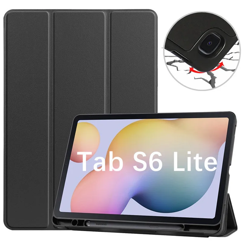 Para Samsung Galaxy Tab S6 Lite 10,4 funda con soporte para Samsung Tab S6 Lite funda 2024 2022 2020 SM-P610 P620 P619 fondo portaminas
