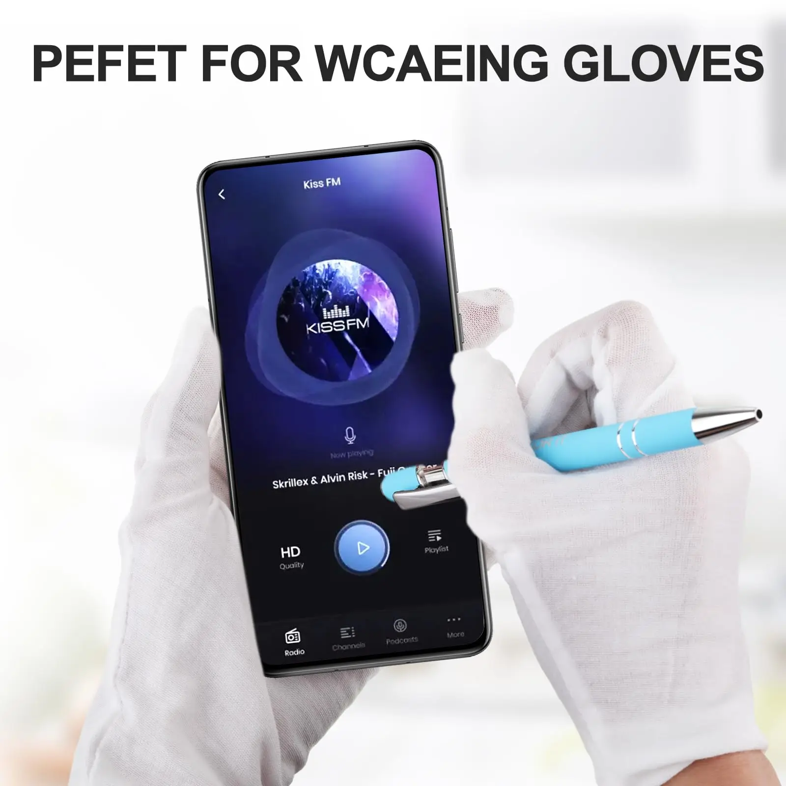 Bolígrafo duradero y elegante, bolígrafo con pantalla táctil, clase ABS, Stylus, oficina, Metal, cursos en línea, 12 unidades - imagen 5