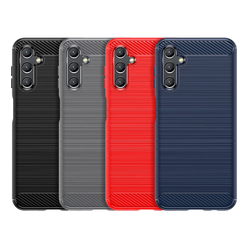 Funda trasera de fibra de carbono para Samsung Galaxy A14, carcasa A prueba de golpes para Samsung A14 A 14 - imagen 3
