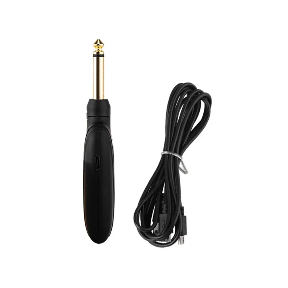 1 par de transmisor receptor de sistema inalámbrico de guitarra transmisor de guitarra inalámbrico recargable incorporado para bajo de guitarra eléctrica - imagen 4