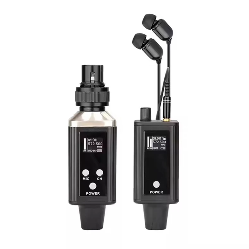 Sistema de monitorización intrauditivo inalámbrico IEM UHF Mono Frecuencias de un solo canal seleccionables para DJ de actuaciones en escenario de cantante