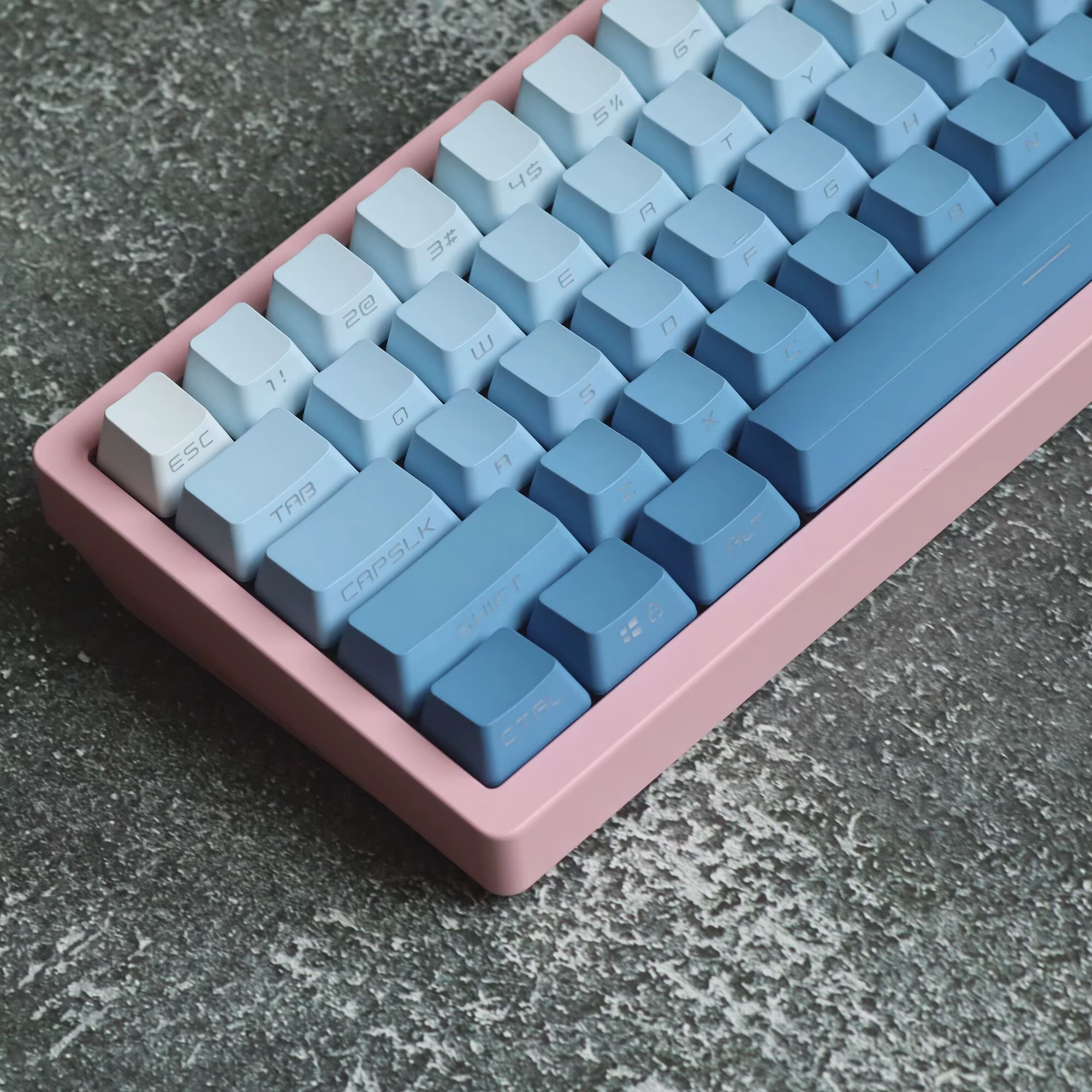 Teclas PBT Azul Gradiente Retroiluminadas – Perfil OEM - imagen 2