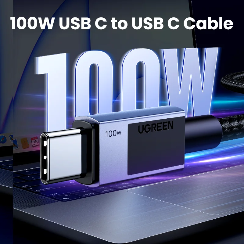 UGREEN Cable USB-C PD100W - Carga rapida para MacBook e iPhone - imagen 4