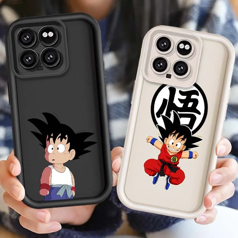 D-Dragon Ball dibujos animados Goku para Xiaomi Mi 17 15 14 13 12 14T 13T Pro Max Lite ojo escalera funda de teléfono