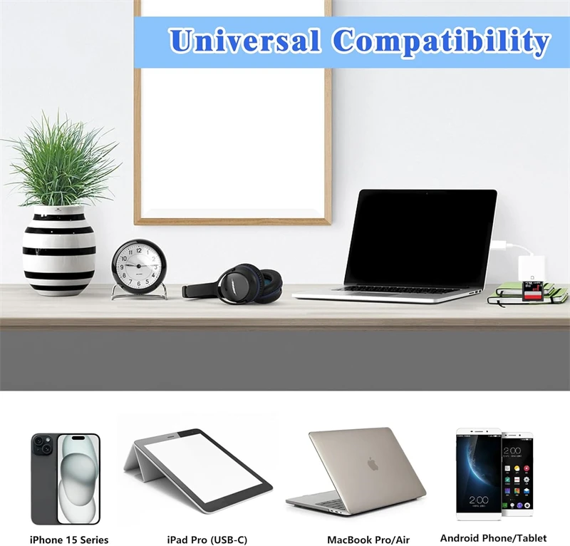Lector de tarjetas SD USB C adaptador de alta velocidad para IPhone 16 15 14 13 12 Pro Max Plus IPad MacBook tipo C USBC OTG Cable lectores de memoria - imagen 3