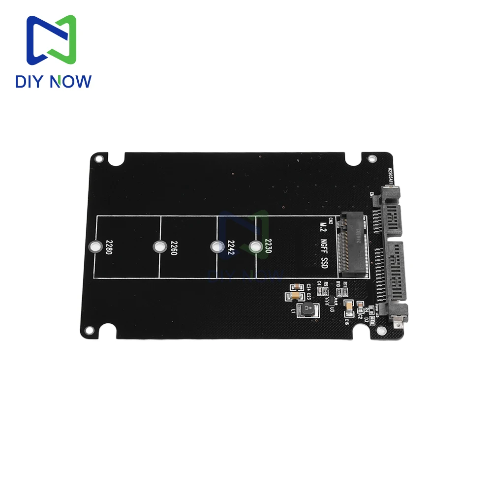 Tarjeta adaptadora M.2 NGFF SSD a SATA3 M2 NGFF SSD a SATA3.0 caja de disco duro externo placa adaptadora de disco duro SATA3.0 6Gbps - imagen 2