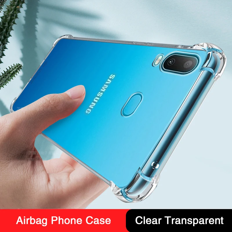 Funda de silicona suave TPU para Samsung Galaxy A8S A6S A5 A3 2017 2018, funda trasera Original transparente con Airbag fino, accesorios para teléfono móvil - imagen 2