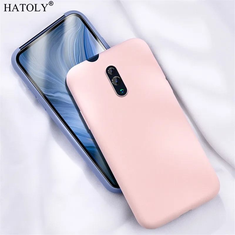 Para OPPO Reno Funda para OPPO Reno Funda trasera de lujo de silicona líquida Color sólido Funda protectora de teléfono para OPPO Reno Bumper - imagen 4