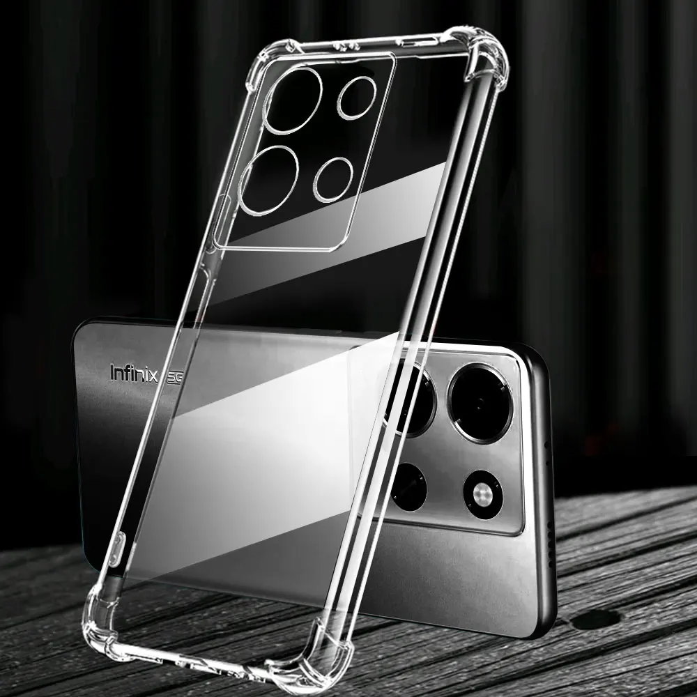 Para Infinix Smart 9 8 7 6 Note 30 40 Pro Plus 12 11 Pro VIP Zero 30 40 GT 20 Pro funda transparente de silicona suave a prueba de golpes - imagen 4
