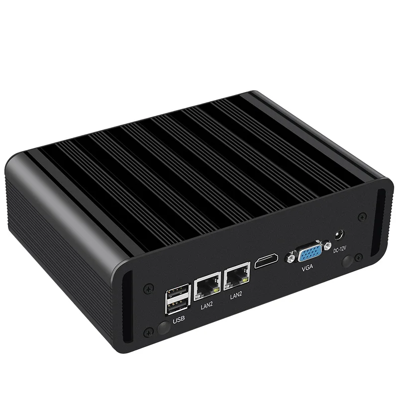 Inter N100 Mini PC sin ventilador Barebone Kit compatible con WiFi 4G LTE Linux computadora para uso industrial con 4xUSB3.0 2xUSB2.0 Win10 Ready - imagen 2