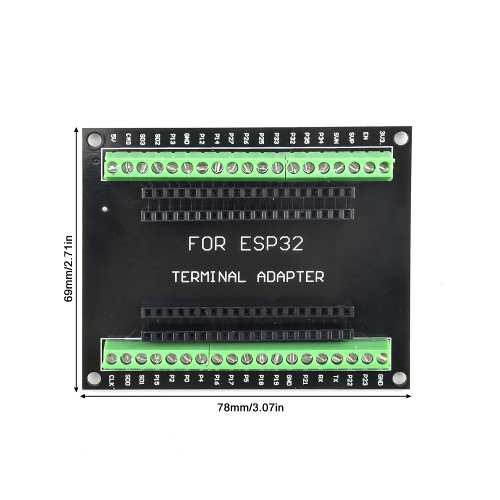 Placa de expansión ESP32 Compatible con ESP32 WiFi Bluetooth Placa de desarrollo NodeMCU-32S Lua 38Pin GPIO Placa de expansión