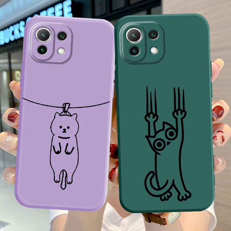 Funda blanda con diseño de perro y gato de dibujos animados para Xiaomi Mi 13 11 12 Lite 10T 11T 12T Pro - imagen 2