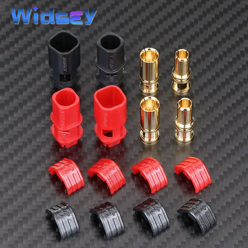 Alta corriente 200A REB 6808 PRO S6 P8 enchufe chapado en oro modelo impermeable conector de batería de litio de avión puede conectar cable 8AWG