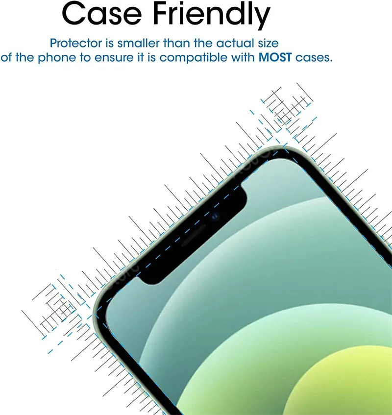 3 uds vidrio templado para iPhone 11 12 13 14 15 Pro Max 12 13 Mini protector de pantalla para iPhone 6S 7 8 Plus XR XS Max 16E vidrio - imagen 3