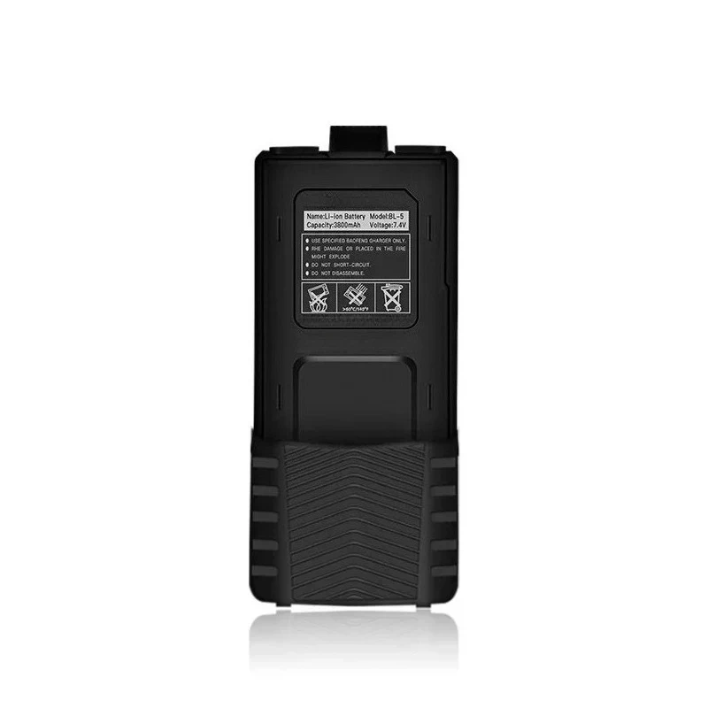 Compatible con BaoFeng UV-5R Plus 7,4 V 3800mAh batería recargable UV5RA accesorios de Radio BL-5 batería de Walkie Talkie extendida - imagen 2