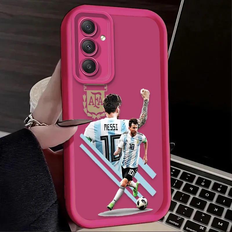 Funda de jugador de fútbol número 10 para Samsung Galaxy A54 A05 A05S A34 A24 A14 A53 A33 A23 A13 A52 A52S A32 A22 A12 A71 A51 A31 A50 - imagen 3