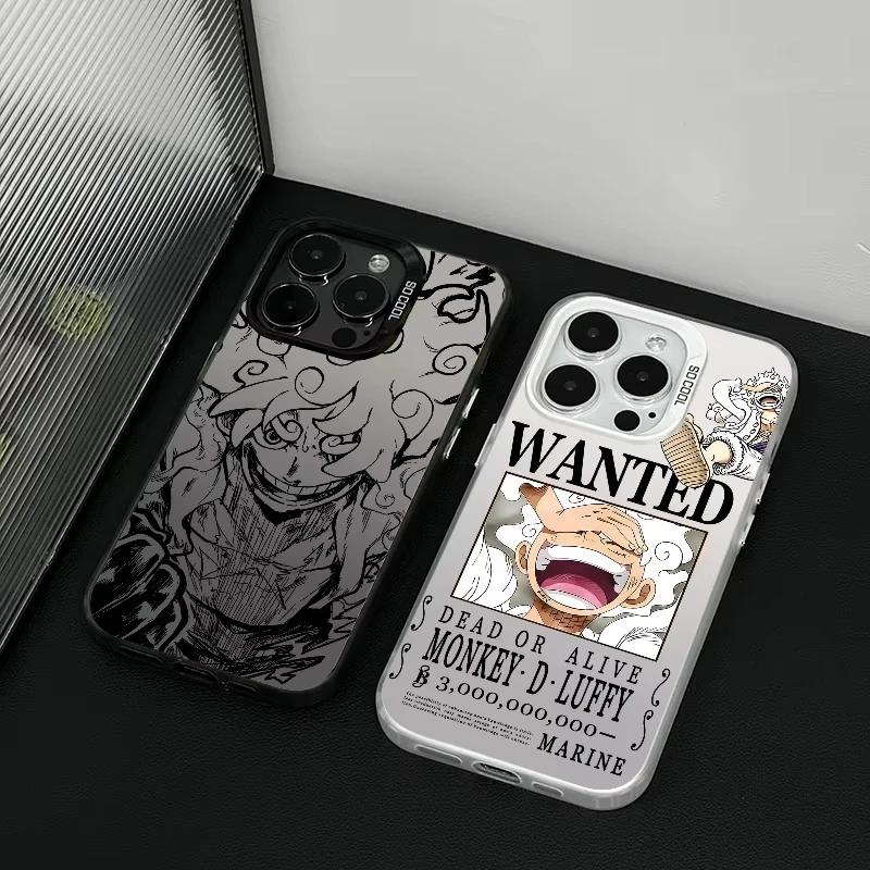 MINISO Anime Ones piezas funda de teléfono para iPhone 17 16 15 14 13 12 11 Pro Max 16 Plus 16E 17 Air contraportada a prueba de golpes - imagen 2