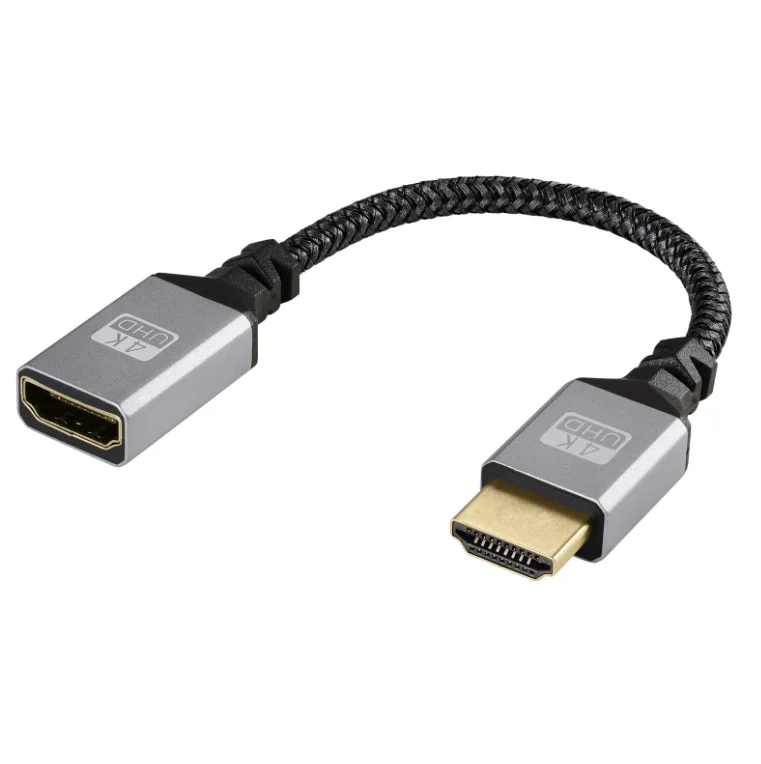 Esquerda derecha arriba abajo ángulo recto Micro Mini HDMI Compatible macho a HDMI hembra extensión Cable de Audio adaptador extensor Cable 15CM - imagen 4