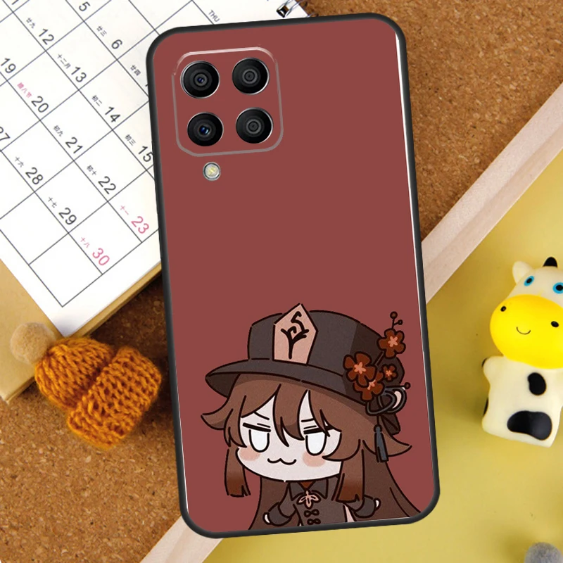 Hu Tao Genshin-funda chibi de impacto para Samsung Galaxy M31 M21 M11 M14 M54 M13 M23 M16 M20 M34 M52 M32 M12 M36 M56 M15 M55 - imagen 2
