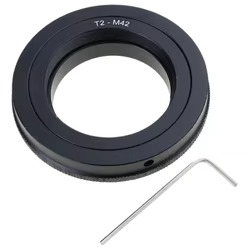 Adaptador T2-M42 para Lente Telescópico y Montura de Cámaras M42