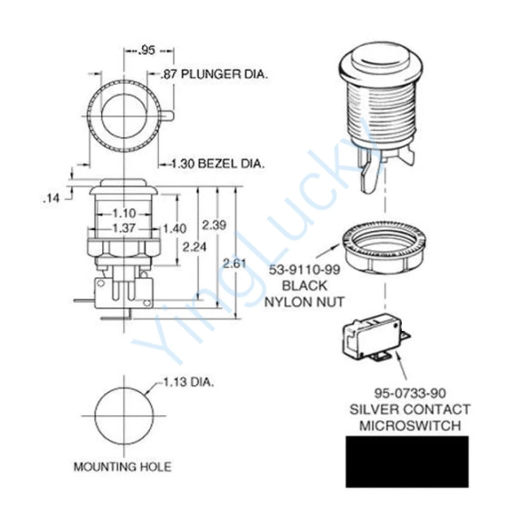 Kit Arcade americano, máquina de juego, consola Arcade, Kit DIY, Joystick de 8 vías, botones pulsadores para PC Raspberry Pi, placa USB de retardo cero - imagen 3