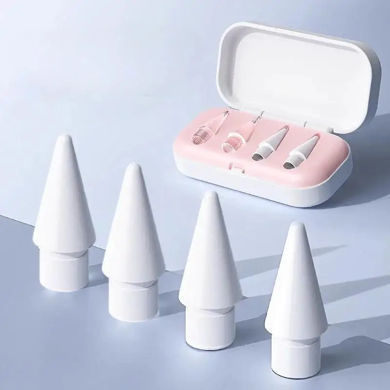 Puntas de repuesto para Apple Pencil 1.a y 2.a generación, puntas de repuesto transparentes, lápiz óptico, escritura suave, punta silenciosa para iPad iPencil 1 2, 4/6 Uds. - imagen 5