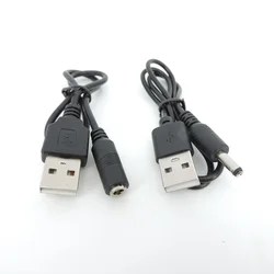 Cable de alimentación USB-A a DC 3,5 x 1,35 mm macho-hembra