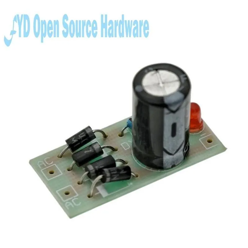 Módulo de conversión de energía CA a CC, 1 piezas, 1N4007, filtro rectificador de puente completo, convertidor de 12V, 1A, CA - imagen 5