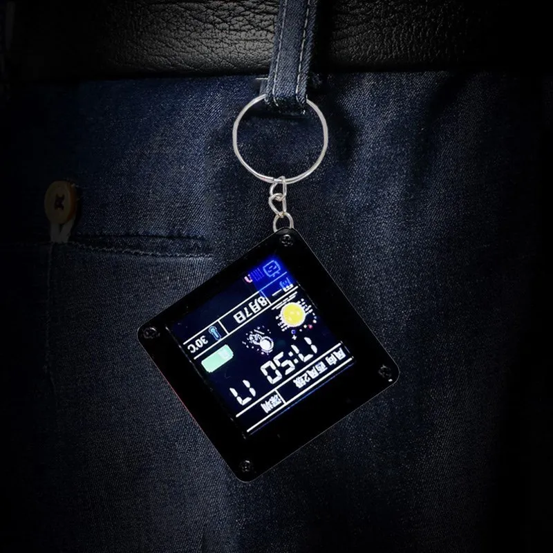 ESP32 C3 pantalla LCD de 1,44 pulgadas adornos pequeños de escritorio colgante de mano portátil Lvgl Spaceman St7735 - imagen 5