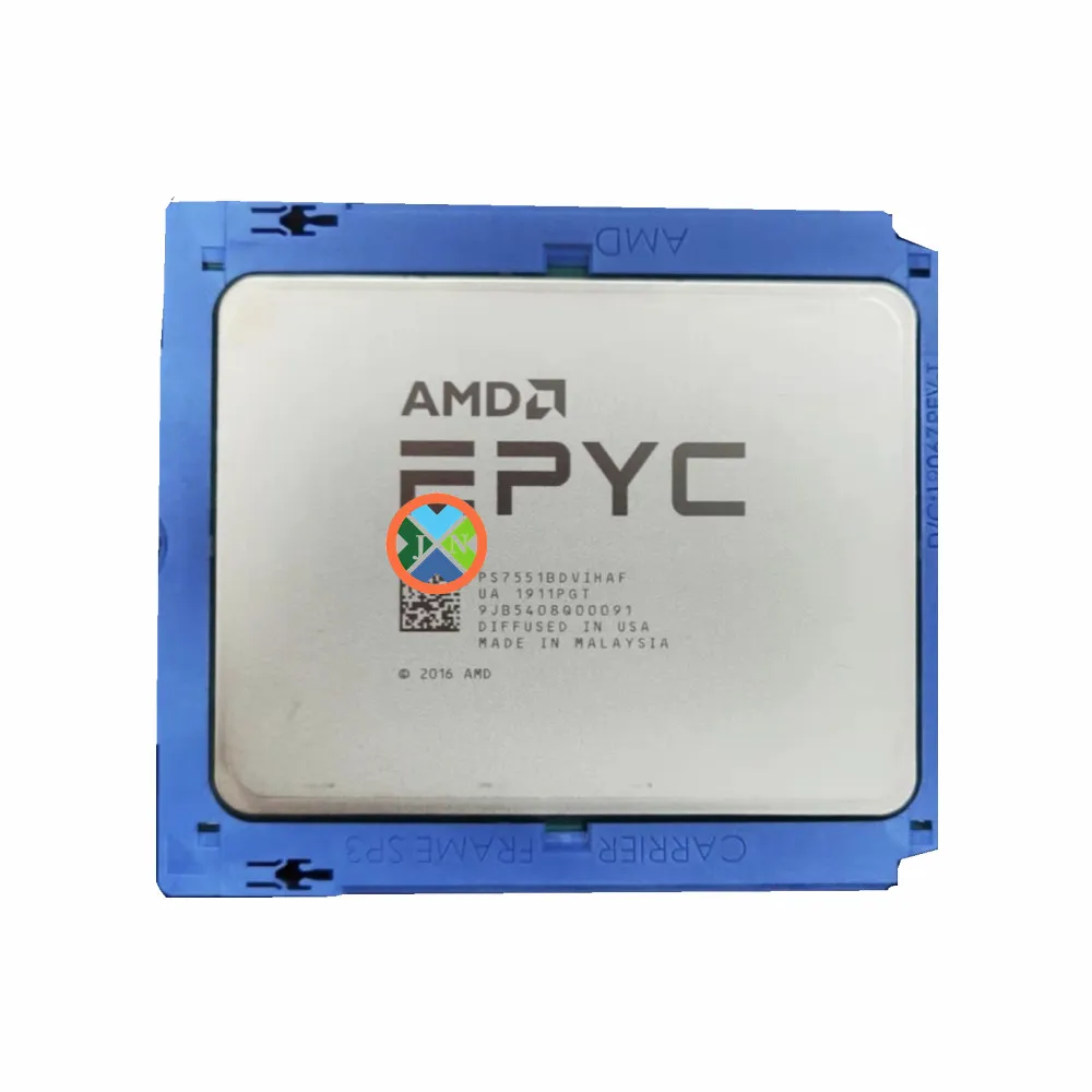 AMD EPYC 7551 CPU 32 Core 2,0 GHz procesador de servidor 180W 64MB Socket SP3 CPU de 64 hilos EPYC7551 procesadores PS7551BDVIHAF