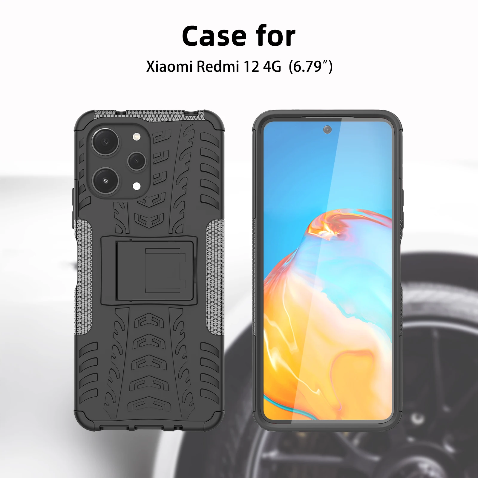 Funda protectora para teléfono Xiaomi Redmi 12, carcasa a prueba de golpes, 4G - imagen 4