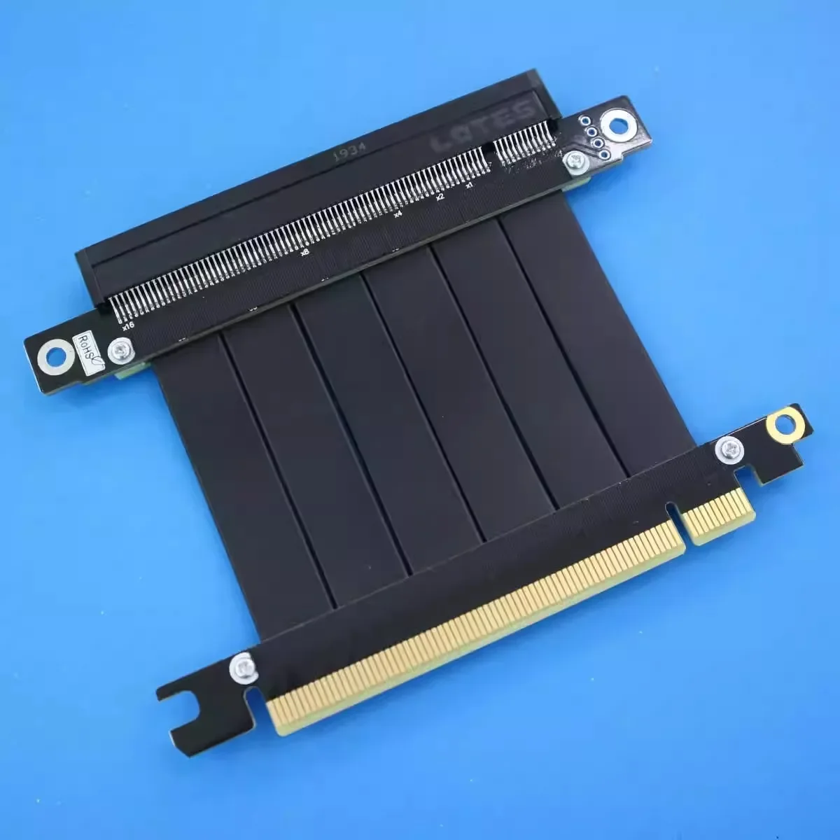 Adt-link-Cable elevador PCI-E 3,0x16, Cable de extensión de tarjeta gráfica, esquina de 90 °, 180 °, 270 °, Gen3.0, adaptador Vertical GTX 1080Ti - imagen 5